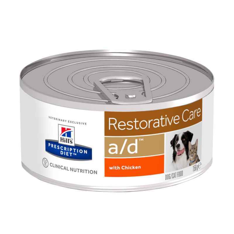 Hill's (Хиллс) Prescription Diet a/d Urgent Care (Restorative Care) Dog/Cat - Консервированный корм-диета с мясом и печенью для собак и кошек с анорексией или для послеоперационного восстановленния (156 г) в E-ZOO