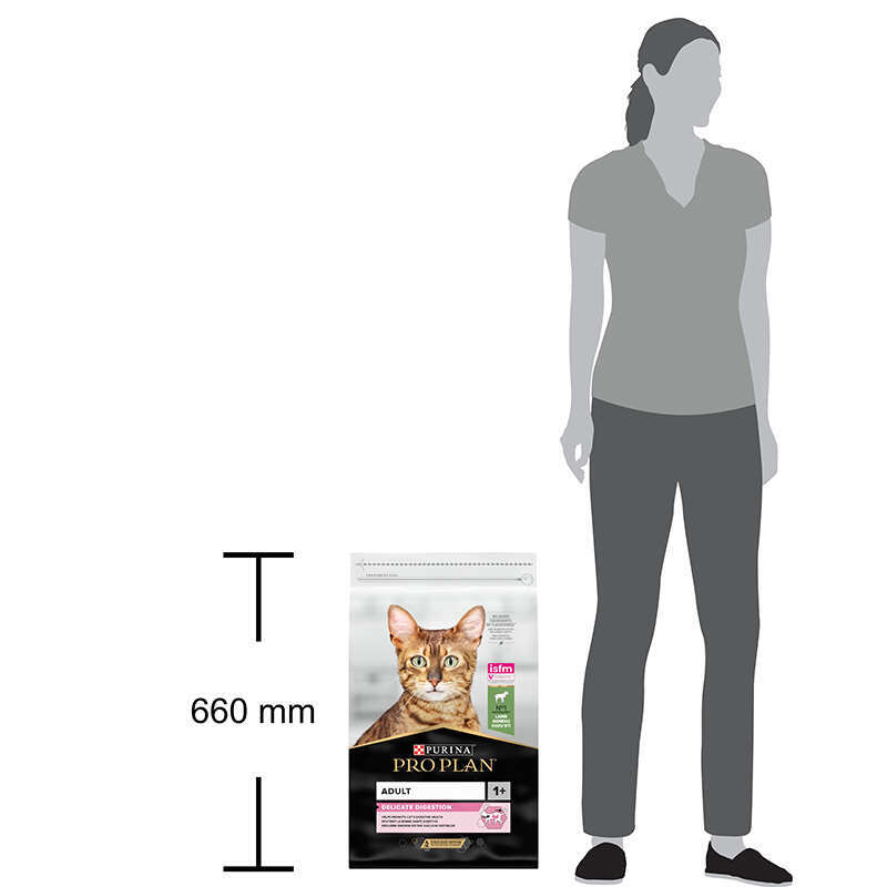 Purina Pro Plan (Пурина Про План) Delicate Adult Lamb - Сухой корм с ягненком для котов с чувствительным пищеварением (10 кг) в E-ZOO