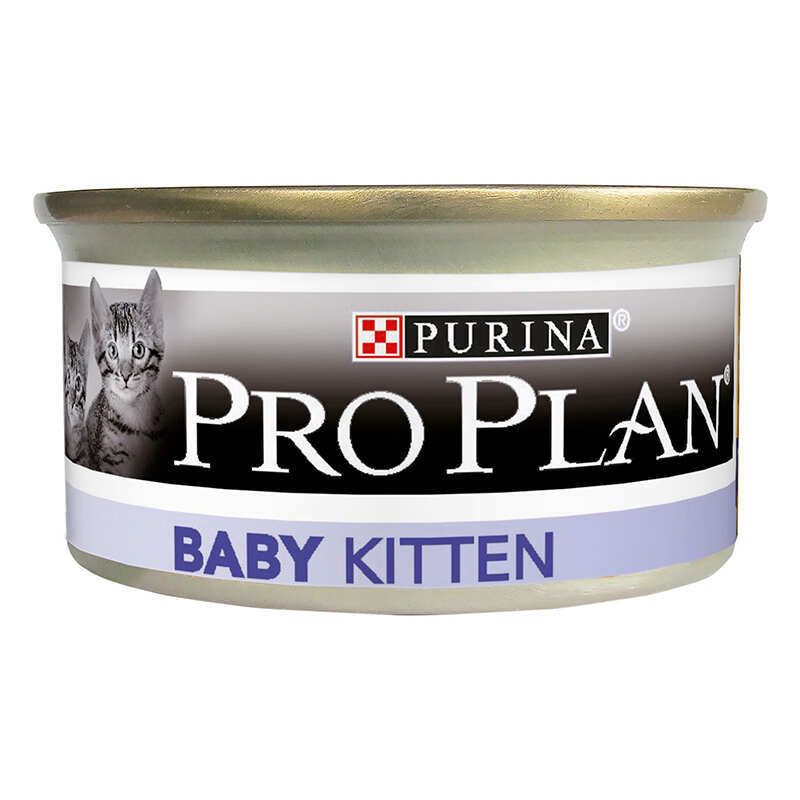 Purina Pro Plan (Пурина Про План) Baby Kitten Chiken - Консервированный корм с курицей для котят до 12 месяцев, первый прикорм (мусс) (85 г) в E-ZOO