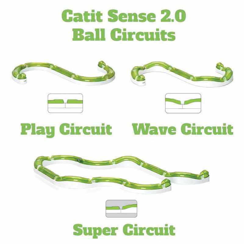 Catit (Катіт) SuperCircuit 2.0 - Подовжений комбінований ігровий трек-конструктор з м'ячем для котів (60,96х5,28х36,5 см) в E-ZOO