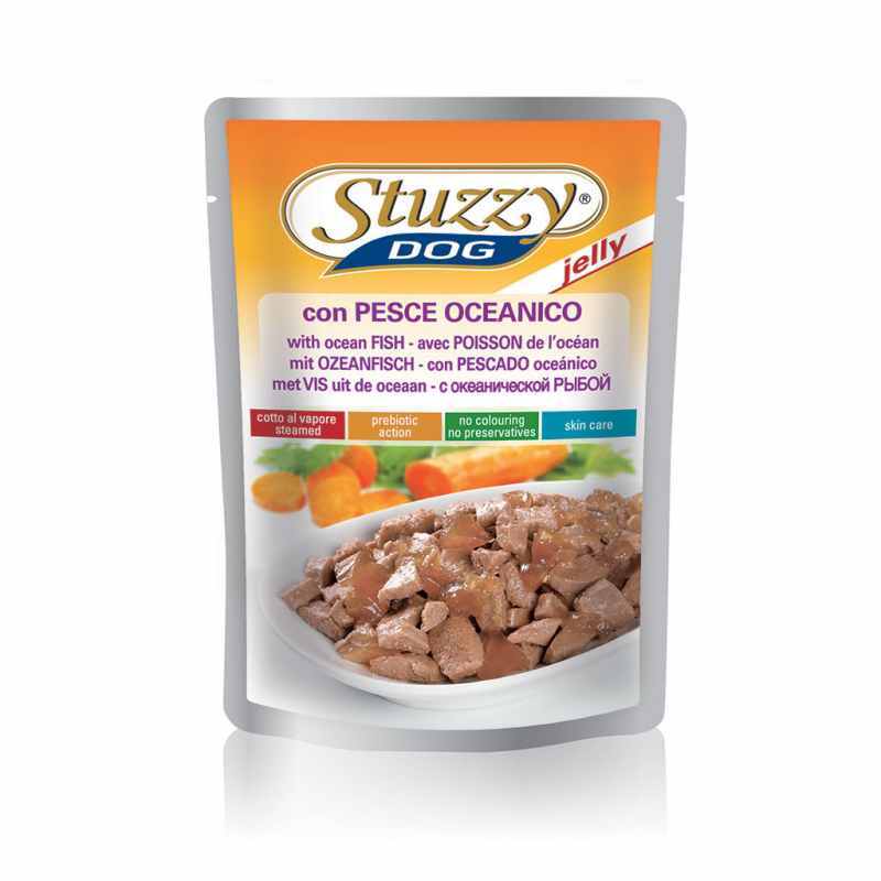 Stuzzy (Штузі) Dog Ocean Fish - Консервований корм з океанічною рибою для собак всіх порід (шматочки в желе) (100 г) в E-ZOO