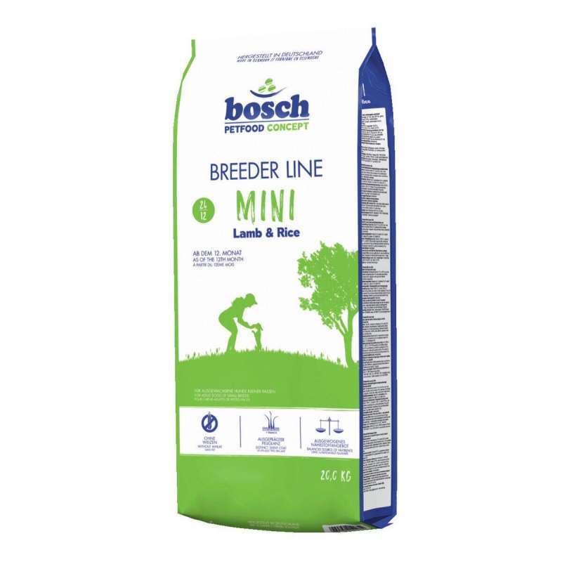 Bosch (Бош) Breeder Line Mini Lamb and Rice - Сухий корм з ягням і рисом для дорослих собак дрібних порід (20 кг) в E-ZOO