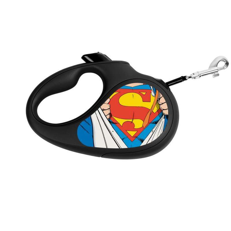 Collar (Коллар) WAUDOG Roulette Leash - Поводок-рулетка для собак с рисунком "Супермен Герой" (M) в E-ZOO