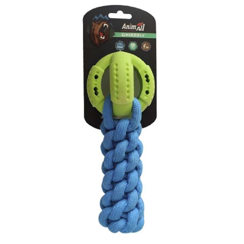 AnimAll (ЕнімАлл) GrizZzly - Іграшка-кроссфіт з м'ячем для собак (24х10х6 см) в E-ZOO