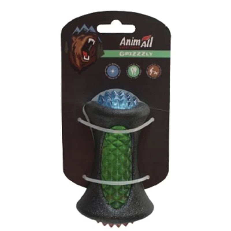 AnimAll (ЭнимАлл) GrizZzly - Игрушка светящаяся LED-кость для собак (12,5х7,7х7,1 см) в E-ZOO