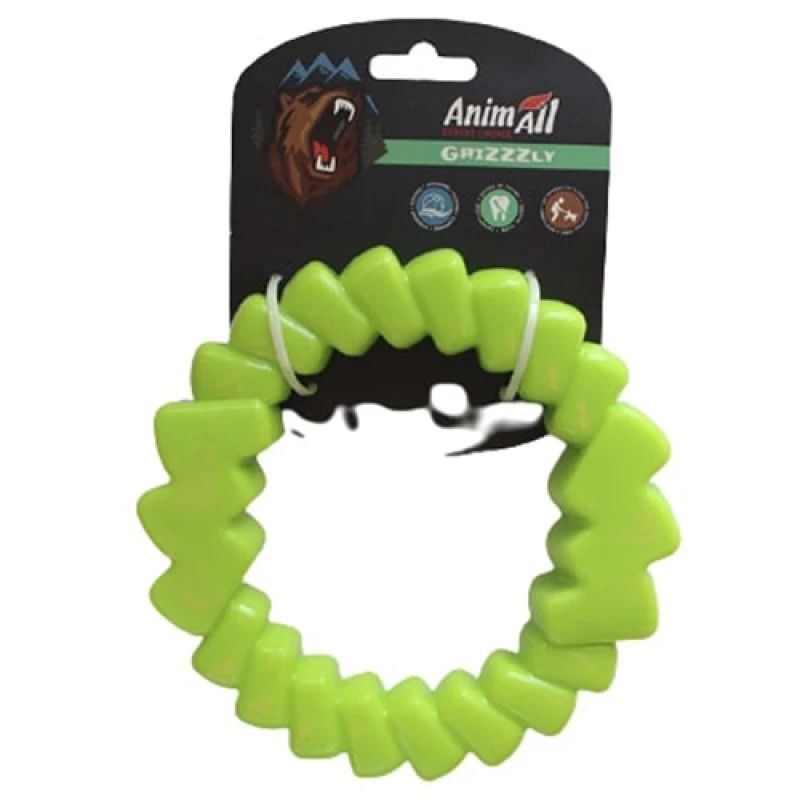 AnimAll (ЭнимАлл) GrizZzly - Игрушка для лакомств в форме кольца (16,5х16,5х4,2 см) в E-ZOO