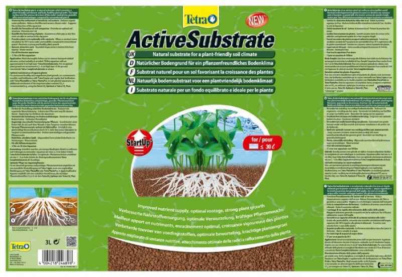 Tetra (Тетра) Plant ActiveSubstrate - Натуральный грунт для аквариума с растениями (3 л) в E-ZOO