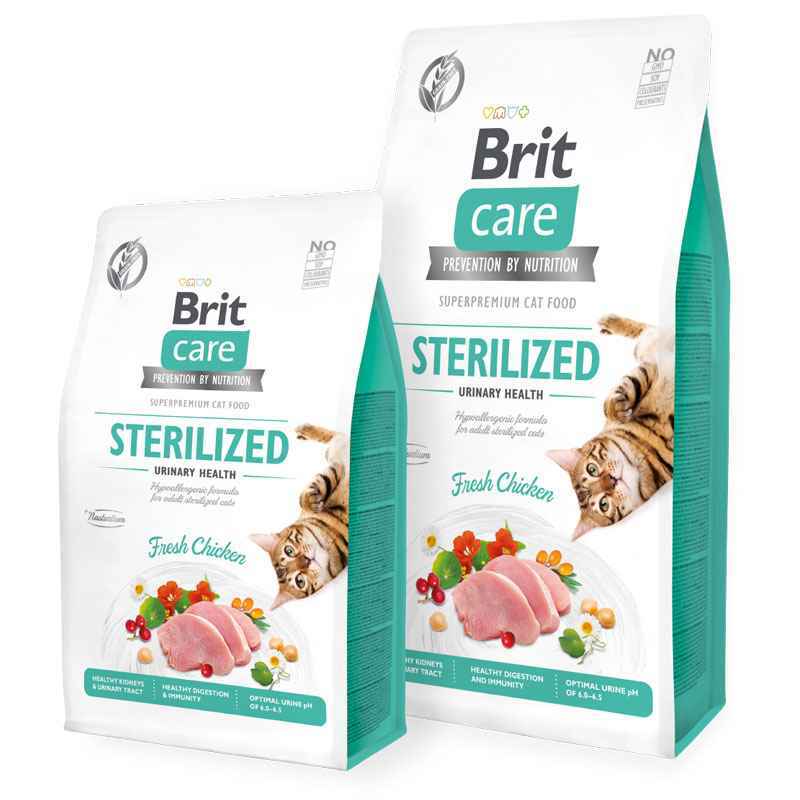Brit Care (Брит Кеа) Cat Grain-Free Sterilized Urinary Health - Сухой беззерновой корм с курицей для взрослых стерилизованных кошек (400 г) в E-ZOO