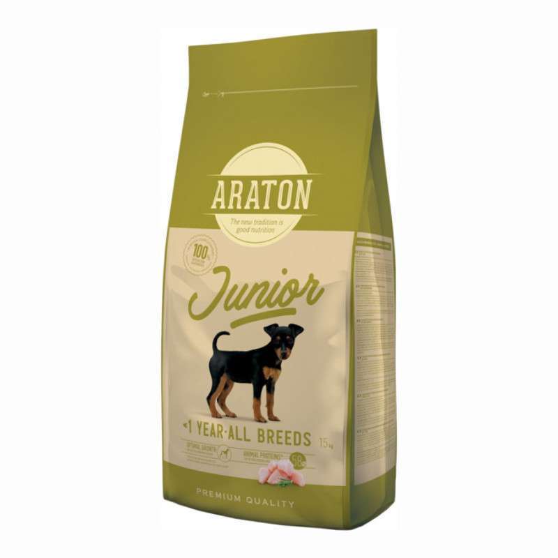 Araton (Аратон) Junior All Breeds - Сухий корм з м'ясом птиці для молодих собак усіх порід (15 кг) в E-ZOO