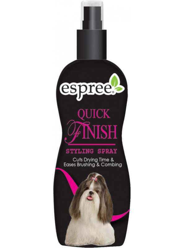 Espree (Эспри) Quick Finish Styling Spray - Косметическое средство для сокращения времени высыхания, легкого расчесывания и комбинированной укладки шерсти собак (355 мл) в E-ZOO
