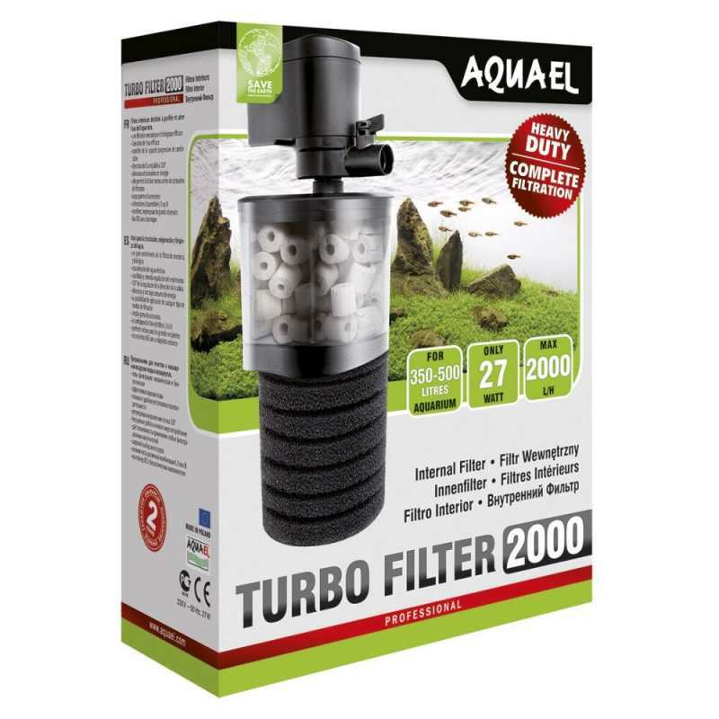 Aquael (АкваЭль) Turbo Filter 2000 - Внутренний фильтр для аквариума объемом до 500 л (Turbo Filter 2000) в E-ZOO