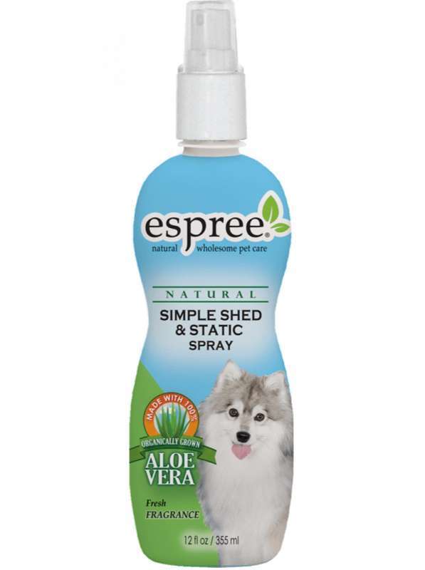 Espree (Эспри) Simple Shed & Static Spray - Спрей от выпадения шерсти и зуда, с антистатическими свойствами для собак и кошек - Фото 3