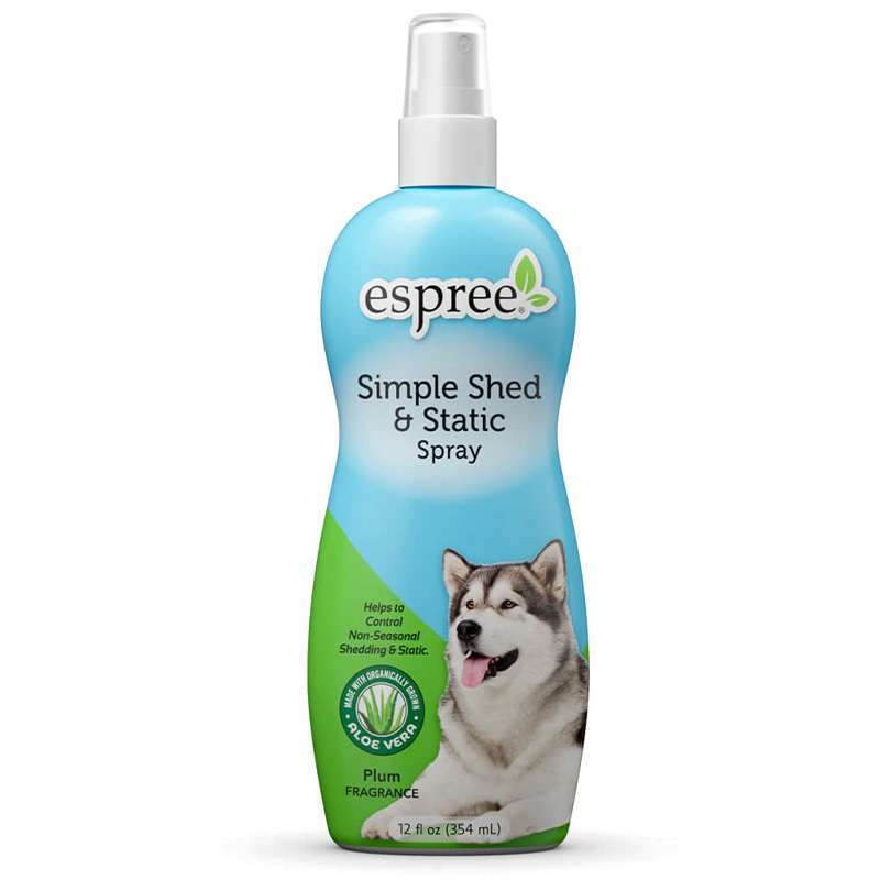 Espree (Эспри) Simple Shed & Static Spray - Спрей от выпадения шерсти и зуда, с антистатическими свойствами для собак и кошек