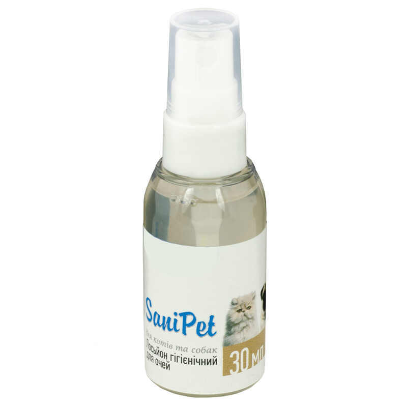 ТМ "Природа" Sani Pet Spray - Гигиенический лосьон (спрей) для глаз для собак и кошек (30 мл) в E-ZOO