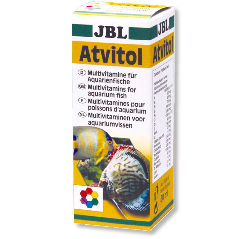 JBL (ДжіБіЕль) Atvitol - Мультивітаміни в краплях для акваріумних риб (50 мл) в E-ZOO