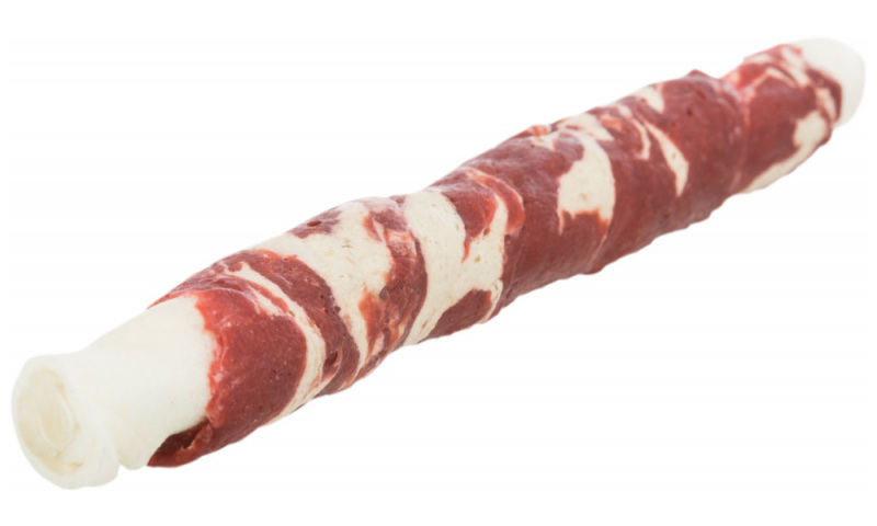 Trixie (Тріксі) Denta Fun Marbled Beef Chewing Rolls - Ласощі-палички для чищення зубів з мармуровою яловичиною для собак (140 г / 17 см (3 шт.)) в E-ZOO