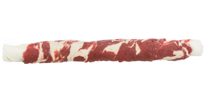 Trixie (Тріксі) Denta Fun Marbled Beef Chewing Rolls - Ласощі-палички для чищення зубів з мармуровою яловичиною для собак (140 г / 17 см (3 шт.)) в E-ZOO