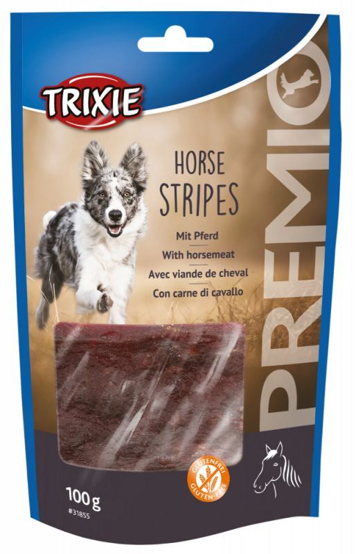 Trixie (Трикси) PREMIO Horse Stripes - Лакомство в форме пластин с кониной для собак (100 г) в E-ZOO