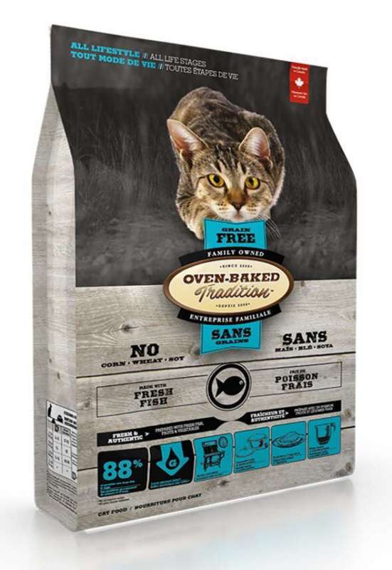 Oven-Baked (Овен-Бекет) Tradition Grain-Free Fish Formula - Беззерновий сухий корм зі свіжим м'ясом риби для котів різних порід на всіх етапах життя (1,13 кг) в E-ZOO