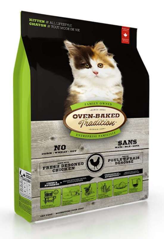 Oven-Baked (Овен-Бэкет) Tradition Chicken Formula Kitten - Сухой корм со свежим мясом курицы для котят всех пород (2,27 кг) в E-ZOO