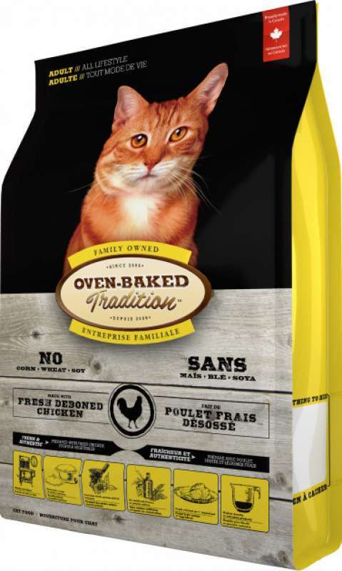 Oven-Baked (Овен-Бекет) Tradition Chicken Formula Adult Cat - Cухий корм зі свіжим м'ясом курки для котів (2,27 кг) в E-ZOO