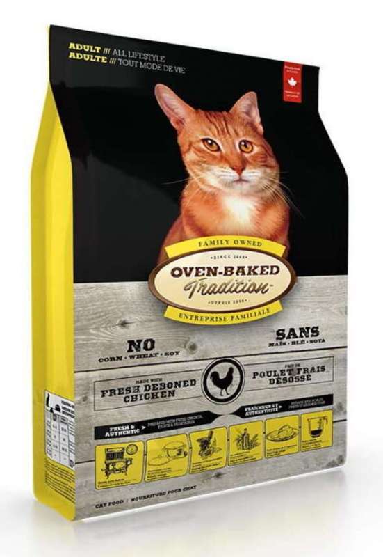 Oven-Baked (Овен-Бэкет) Tradition Chicken Formula Adult Cat - Cухой корм со свежим мясом курицы для кошек (2,27 кг) в E-ZOO