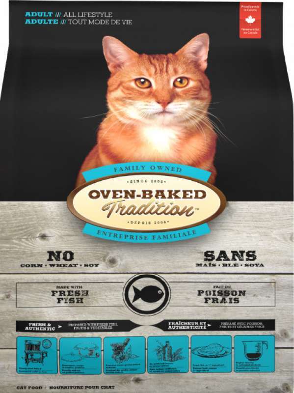 Oven-Baked (Овен-Бэкет) Tradition Fish Formula Adult Cat - Cухой корм со свежим мясом рыбы для кошек (1,13 кг) в E-ZOO