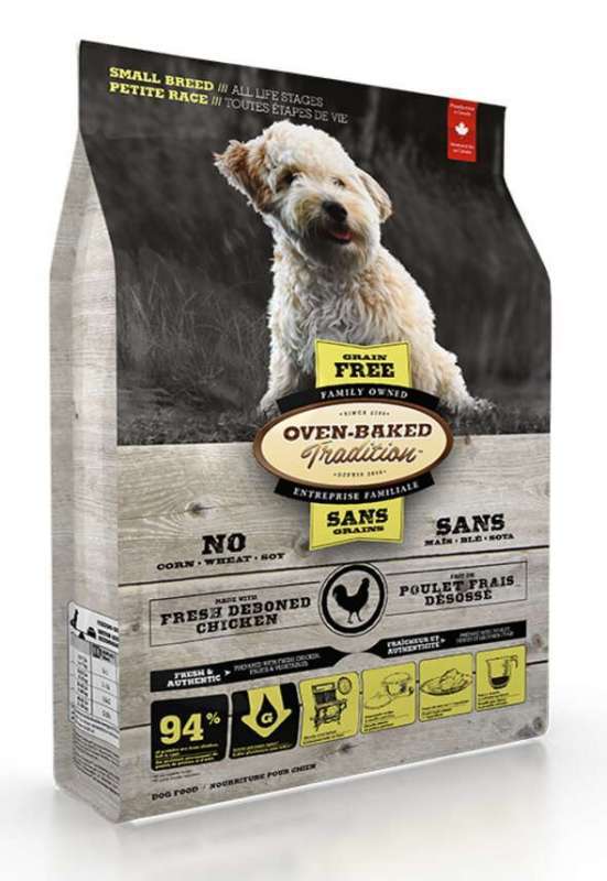 Oven-Baked (Овен-Бэкет) Tradition Grain-Free Chicken Dog Small Breeds - Беззерновой сухой корм со свежим мясом курицы для собак малых пород на всех стадиях жизни (2,27 кг Sale!) в E-ZOO
