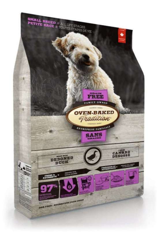 Oven-Baked (Овен-Бэкет) Tradition Grain-Free Duck Dog Small Breeds - Беззерновой сухой корм со свежим мясом утки для собак малых пород на всех стадиях жизни (2,27 кг) в E-ZOO