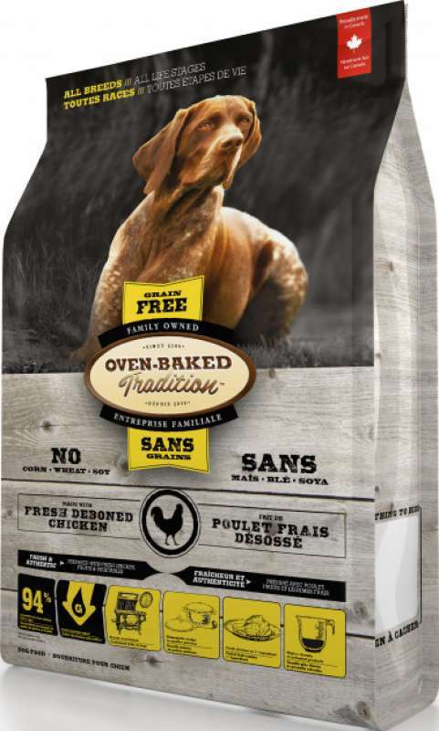 Oven-Baked (Овен-Бэкет) Tradition Grain-Free Chicken Dog All Breeds - Беззерновой сухой корм со свежим мясом курицы для собак различных пород на всех стадиях жизни (2,27 кг) в E-ZOO