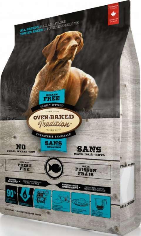 Oven-Baked (Овен-Бекет) Tradition Grain-Free Fish Dog All Breeds - Беззерновий сухий корм зі свіжою рибою для собак різних порід на всіх стадіях життя (2,27 кг) в E-ZOO