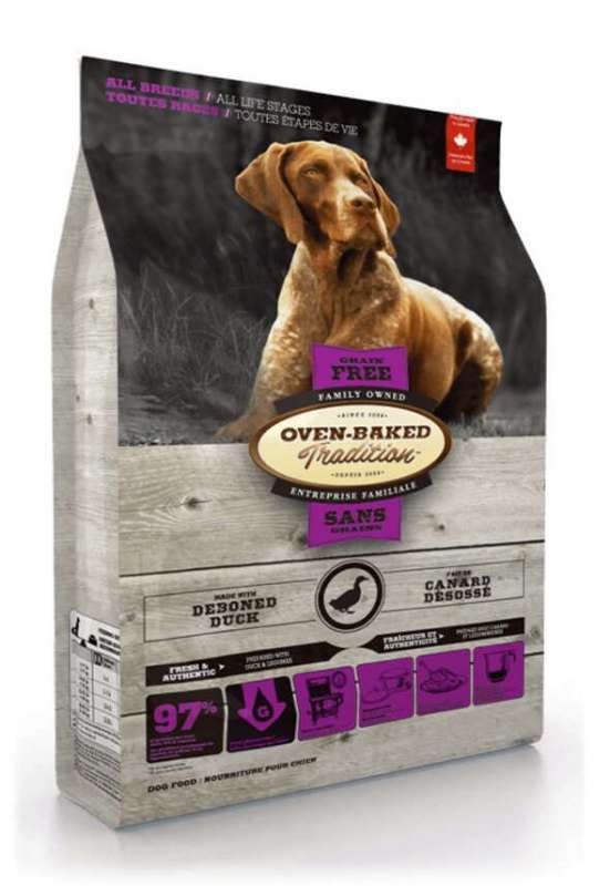 Oven-Baked (Овен-Бэкет) Tradition Grain-Free Duck Dog All Breeds - Беззерновой сухой корм со свежим мясом утки для собак различных пород на всех стадиях жизни (2,27 кг) в E-ZOO