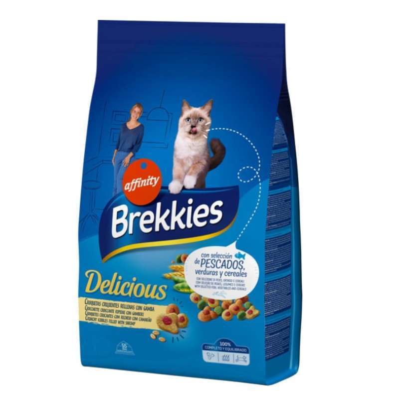 Brekkies (Брекис) Cat Delice Fish - Сухой корм с рыбой для котов (20 кг) в E-ZOO