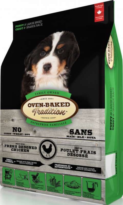 Oven-Baked (Овен-Бекет) Tradition Chicken Puppy Large Breeds - Cухий корм зі свіжим м'ясом курки для цуценят великих порід собак (11,34 кг Sale!) в E-ZOO