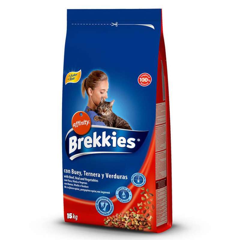 Brekkies (Брекіс) Cat Beef - Сухий корм з яловичиною для котів (15 кг) в E-ZOO