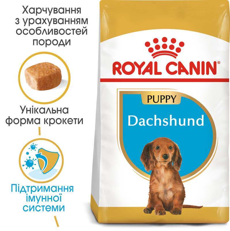 Royal Canin (Роял Канин) Dachshund Puppy - Сухой корм с мясом птицы для щенков таксы (1,5 кг) в E-ZOO