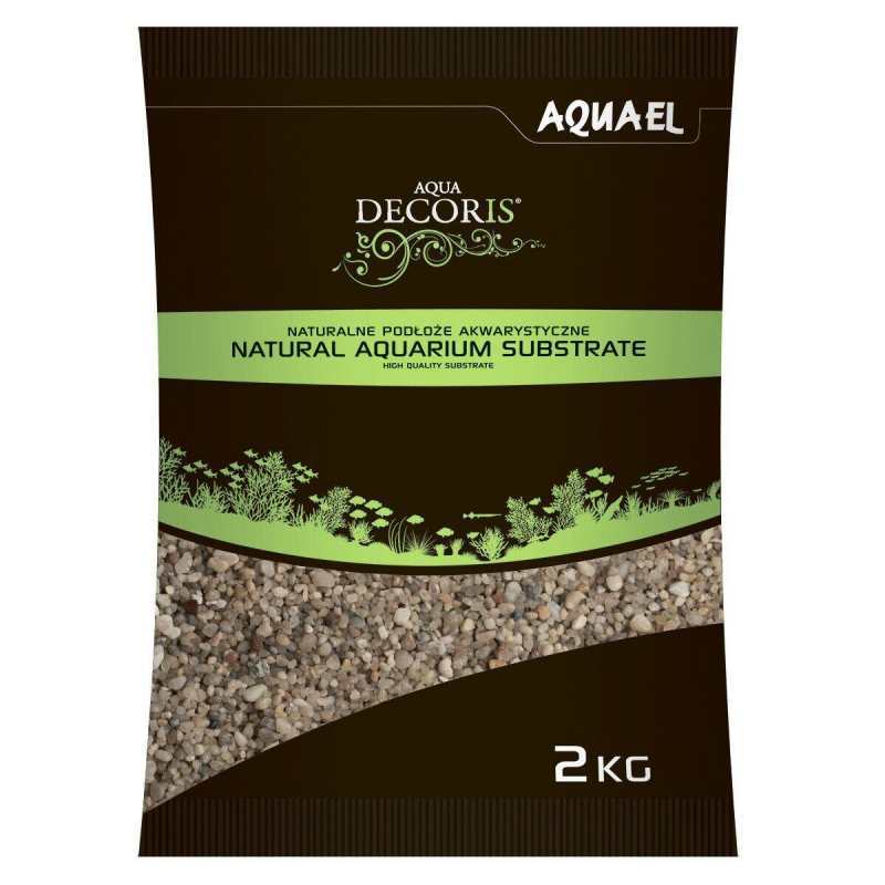AquaEL (АкваЭль) Natural Aquarium Substrate Quarzsand 1,4-2,5 mm - Натуральный кварцевый песок для аквариума зернистостью 1,4-2,5 мм (2 кг) в E-ZOO