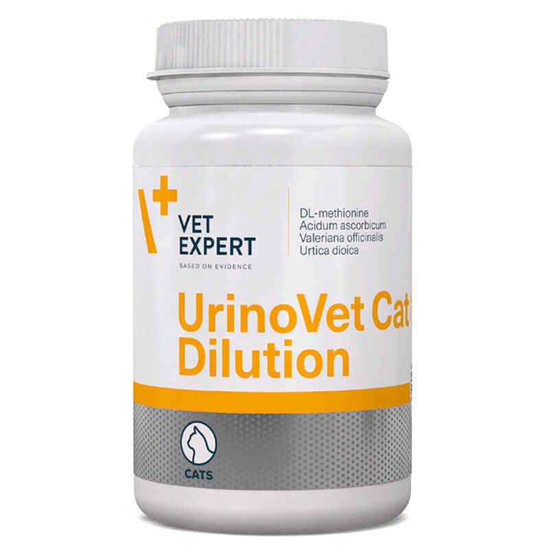 VetExpert (ВетЭксперт) UrinoVet Cat Dilution - Препарат для подкисления мочи кошек с проблемами мочевыводящих путей (45 капсул) в E-ZOO