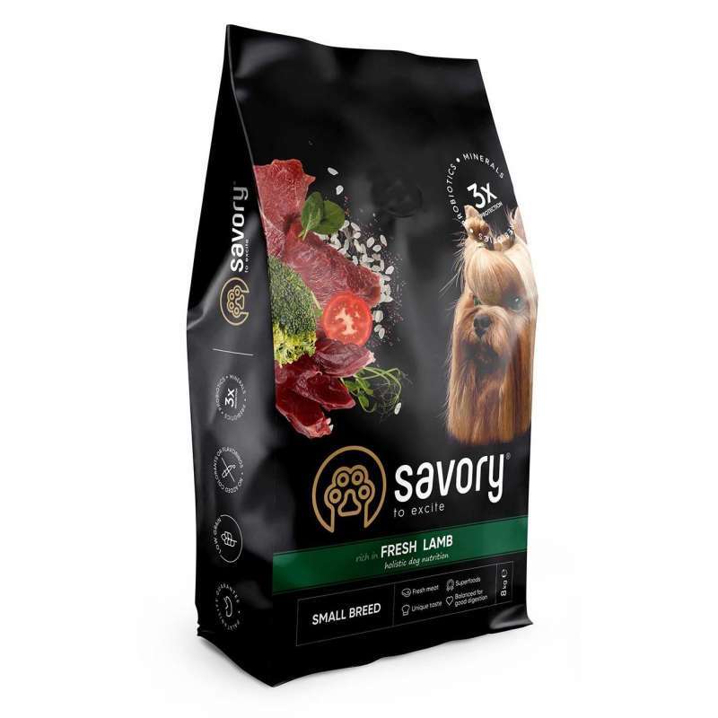 Savory (Cейворi) Fresh Lamb Adult Small Breeds - Сухий корм зі свіжого м'яса ягняти для собак малих порід (8 кг) в E-ZOO