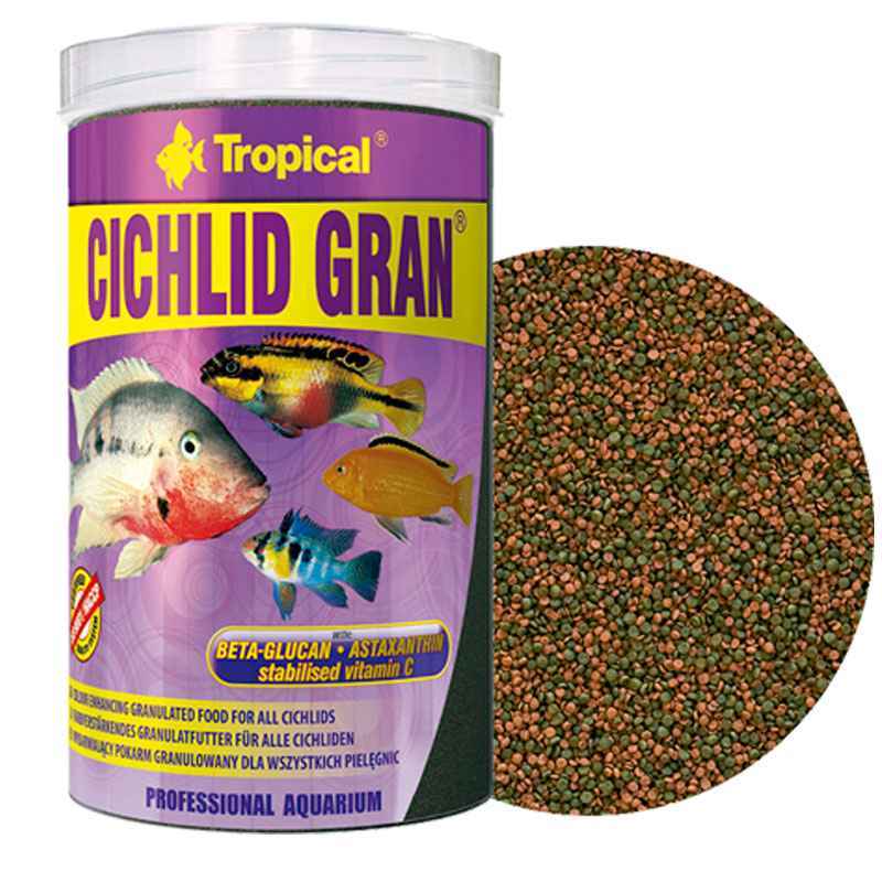 Tropical (Тропікал) Cichlid Gran - Сухий корм в гранулах для всіх видів цихлид (1 л) в E-ZOO