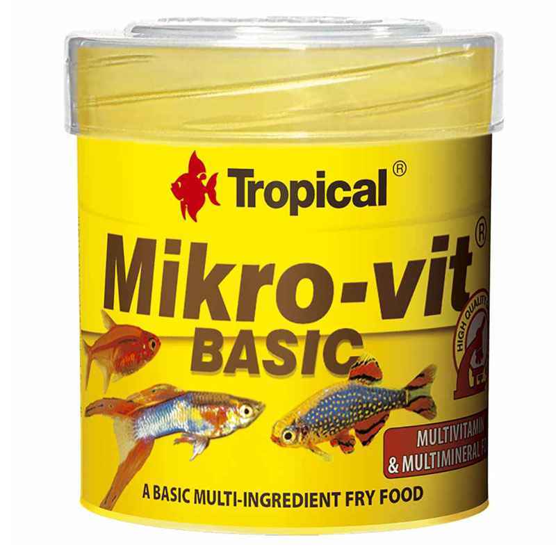 Tropical (Тропікал) Mikro-Vit Basic - Основний мікронізованний корм для годування мальків (50 мл) в E-ZOO