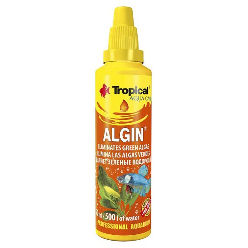 Tropical (Тропікал) Aqua Care Algin - Засіб для боротьби з зеленими водоростями в акваріумах та обмеження їх росту (50 мл) в E-ZOO