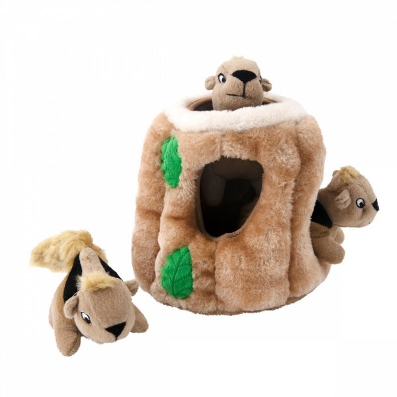 Outward Hound (Аутвард Хаунд) Hide-A-Squirrel - Интерактивная игрушка для собак Тайник Белки (ø15х17 см) в E-ZOO