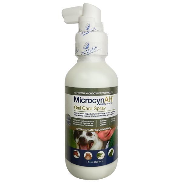 MicrocynAH (Мікроцин) Oral Care Spray - Спрей для догляду за ротовою порожниною всіх видів тварин (120 мл) в E-ZOO