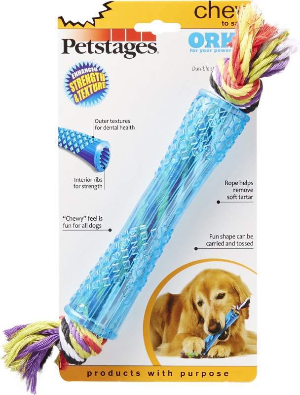 Petstages (Петстейджес) Orka Stick - Іграшка для собак Орка Паличка з мотузкою (3,8х31,8х3,8см) в E-ZOO