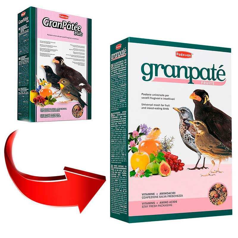 Padovan (Падован) GranpPatee fruits - Основний корм для хижих і комахоїдних птахів (1 кг) в E-ZOO