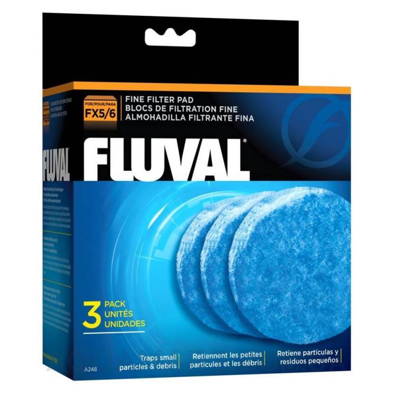 Fluval (Флювал) Fine Filter Pad - Губка вкладыш для внешнего фильтра FX5/FX6 (3 шт./уп.) в E-ZOO