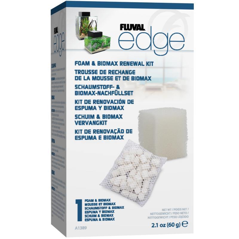 Fluval (Флювал) EDGE Foam & BIOMAX Renewal Kit – Губка и наполнитель для фильтра Fluval Edge (Комплект) в E-ZOO