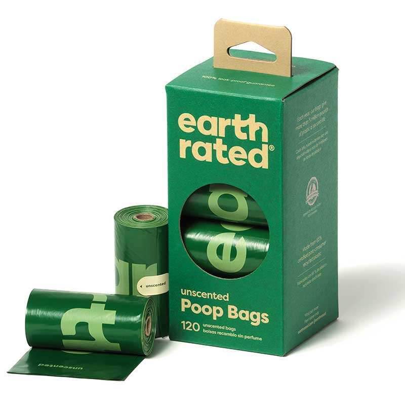 Earth Rated (Эс Рейтид) Poop Bags - Пакеты для уборки за собакой без аромата (1 рулон (15 шт.)) в E-ZOO