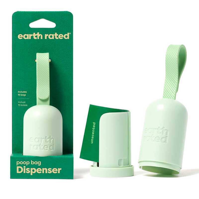 Earth Rated (Ес Рейтід) Dispenser - Диспенсер для гігієнічних пакетів з рулоном пакетів без аромату (Комплект) в E-ZOO